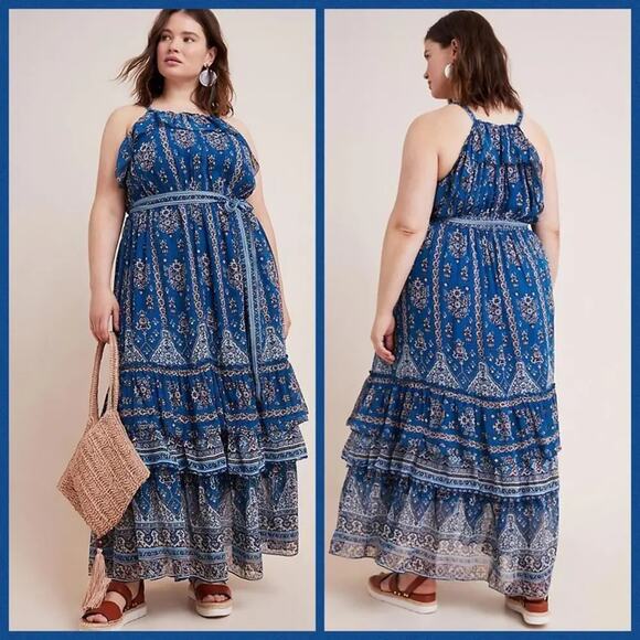 Anthropologie Dresses & Skirts - Anthropologie Sasha Ruffles Maxi Dress - XS - NWT